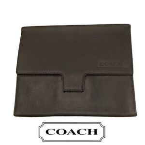 *HOST PICK* COACH IPad‎ Sleeve 100% Leather - Granite Grey